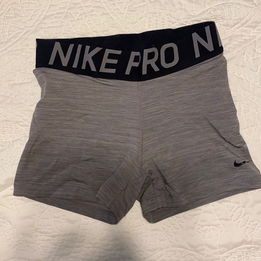 Gray Nike pro short